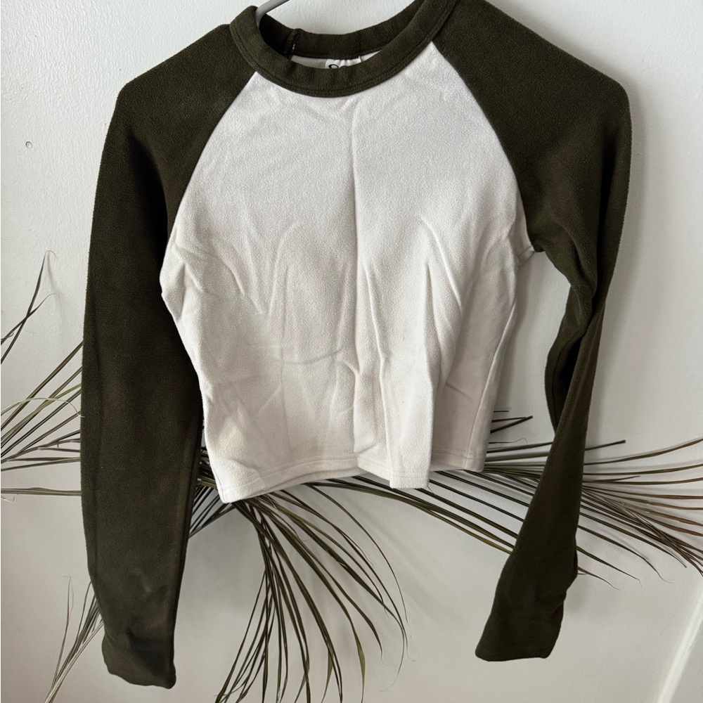 OGL Olive and White Long Sleeve Tee